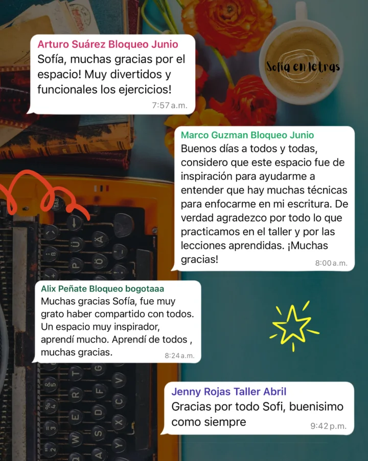 Testimonio 3 de una persona que escribió con Sofía
