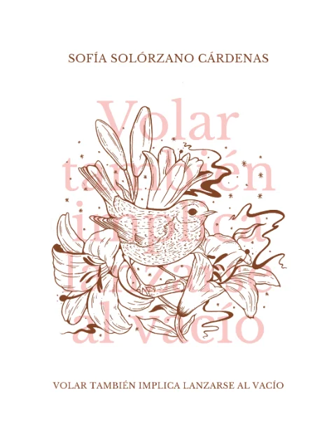 Portada de Volar también implica lanzarse al vacío, de Sofía Solórzano Cárdenas